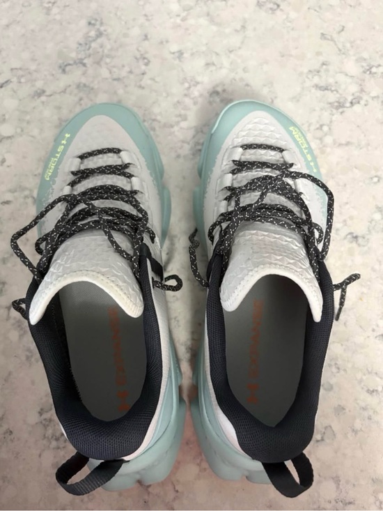 Under Armour Shoes - Under Armour Women's Mint Green & White Athletic Sneakers with Black Accents